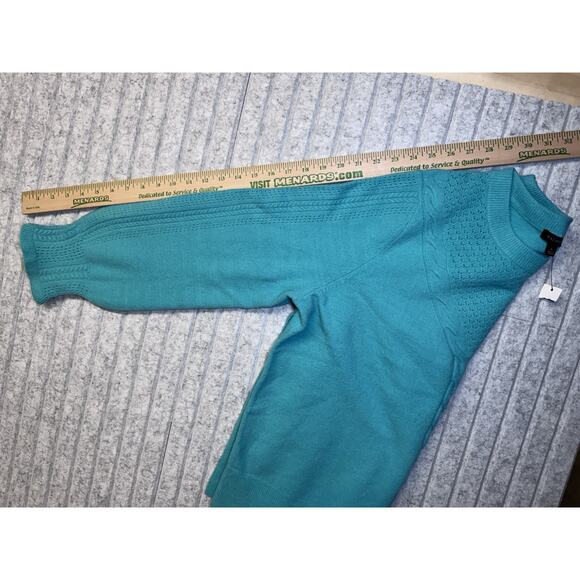 Talbots BLUE women’s size XL cable knit sweater NWT SOFT - Picture 6 of 7